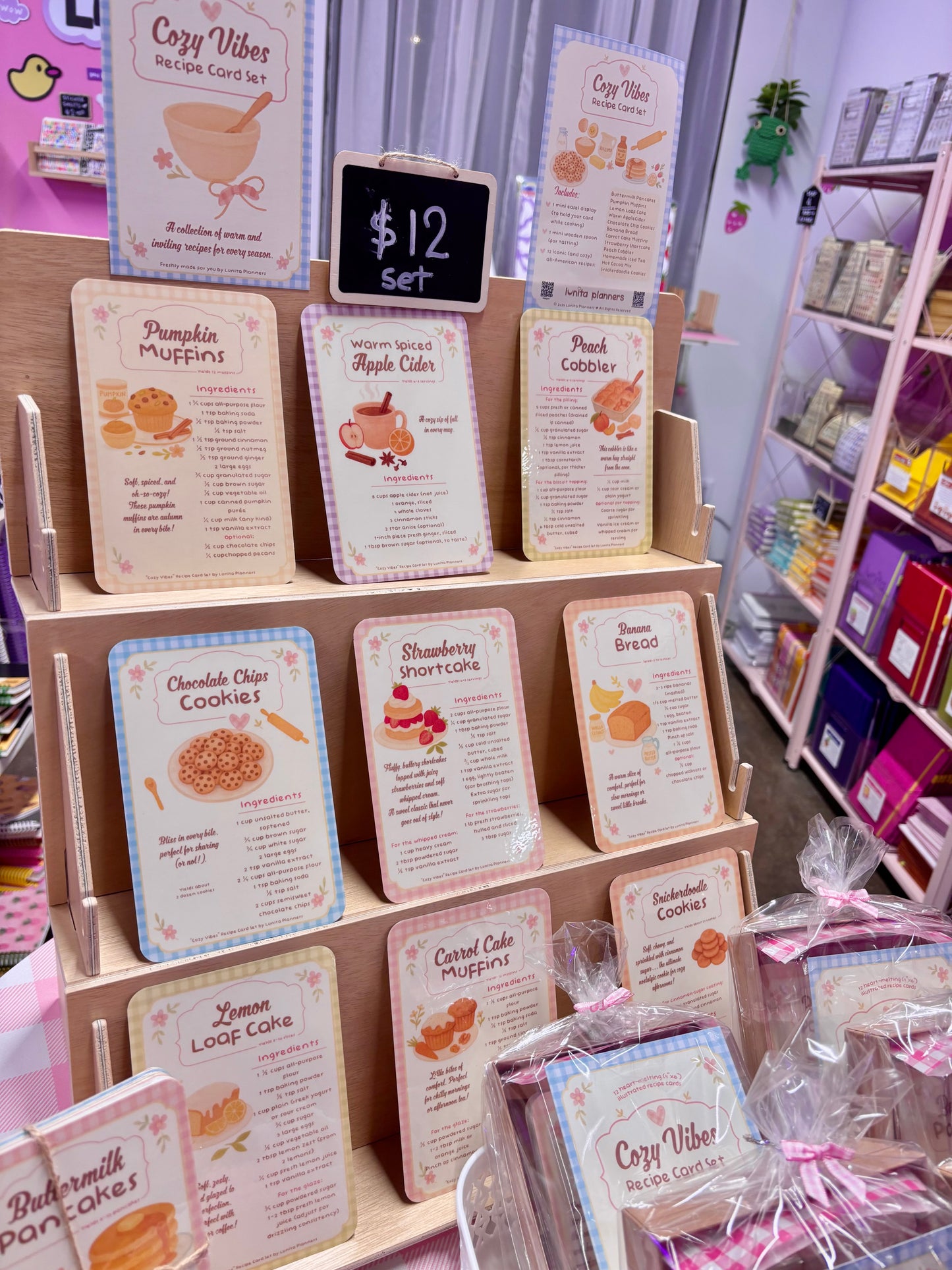 Cozy Vibes Recipe Card Set