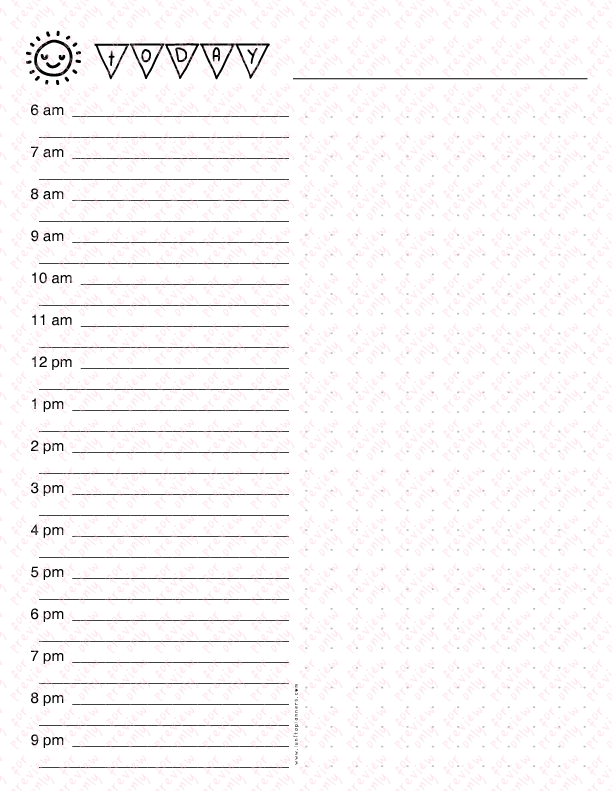 Daily Planner (Sunny) - Print at Home
