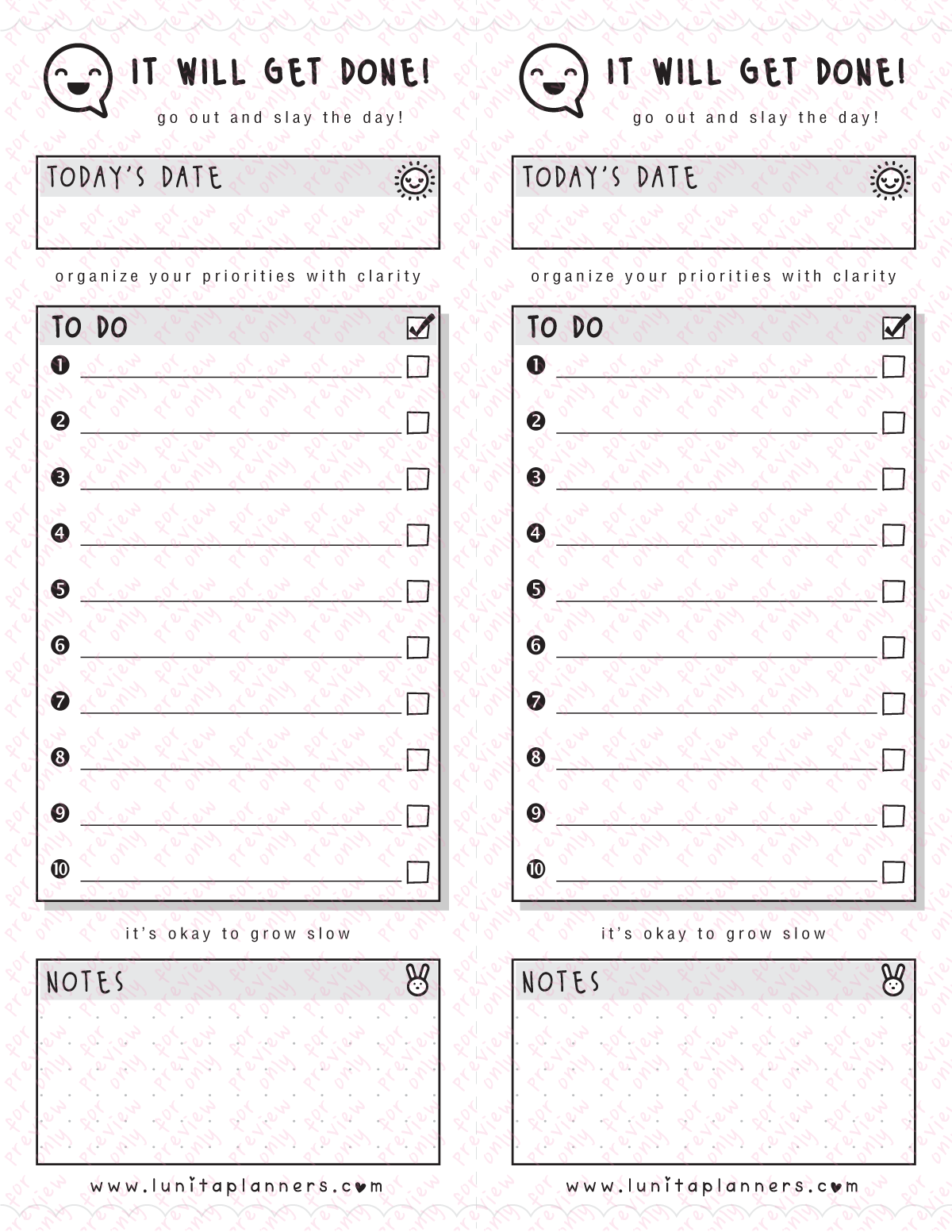 It Will Get Done! Daily - Print at Home