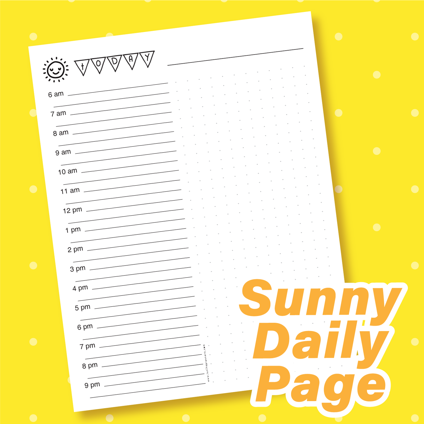 Daily Planner (Sunny) - Print at Home