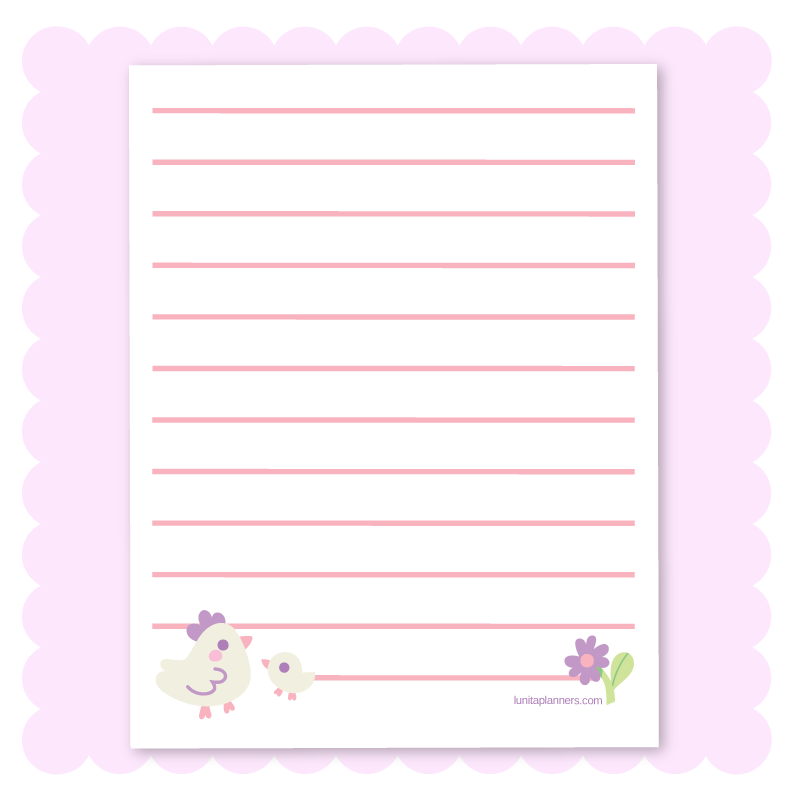 Soft Chicks Lined Notepad