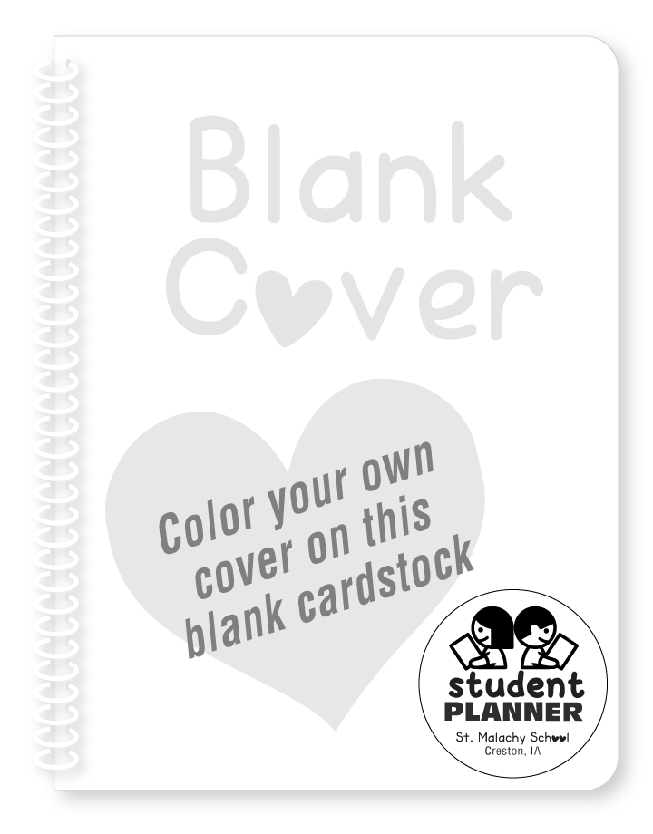 St Malachy Student Planner - Blank Cover