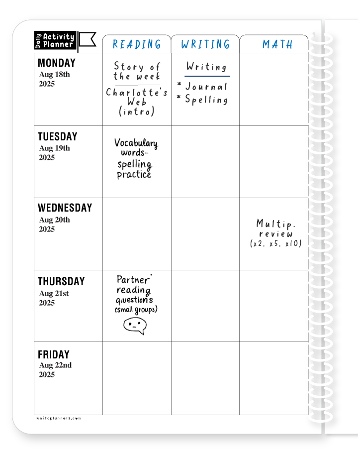 Straw-Happy Teacher Planner