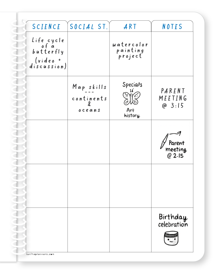 Straw-Happy Teacher Planner