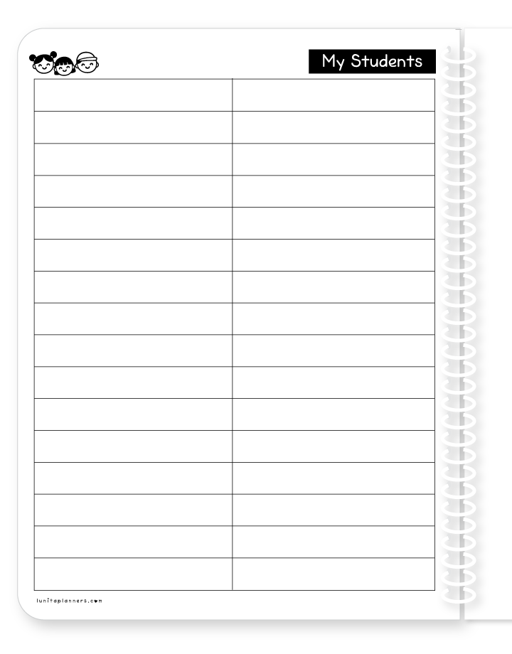 Straw-Happy Teacher Planner