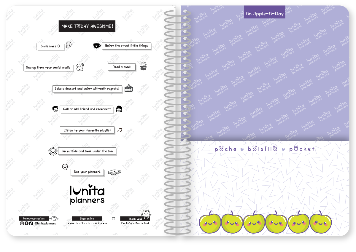 An Apple a Day Hardcover Planner