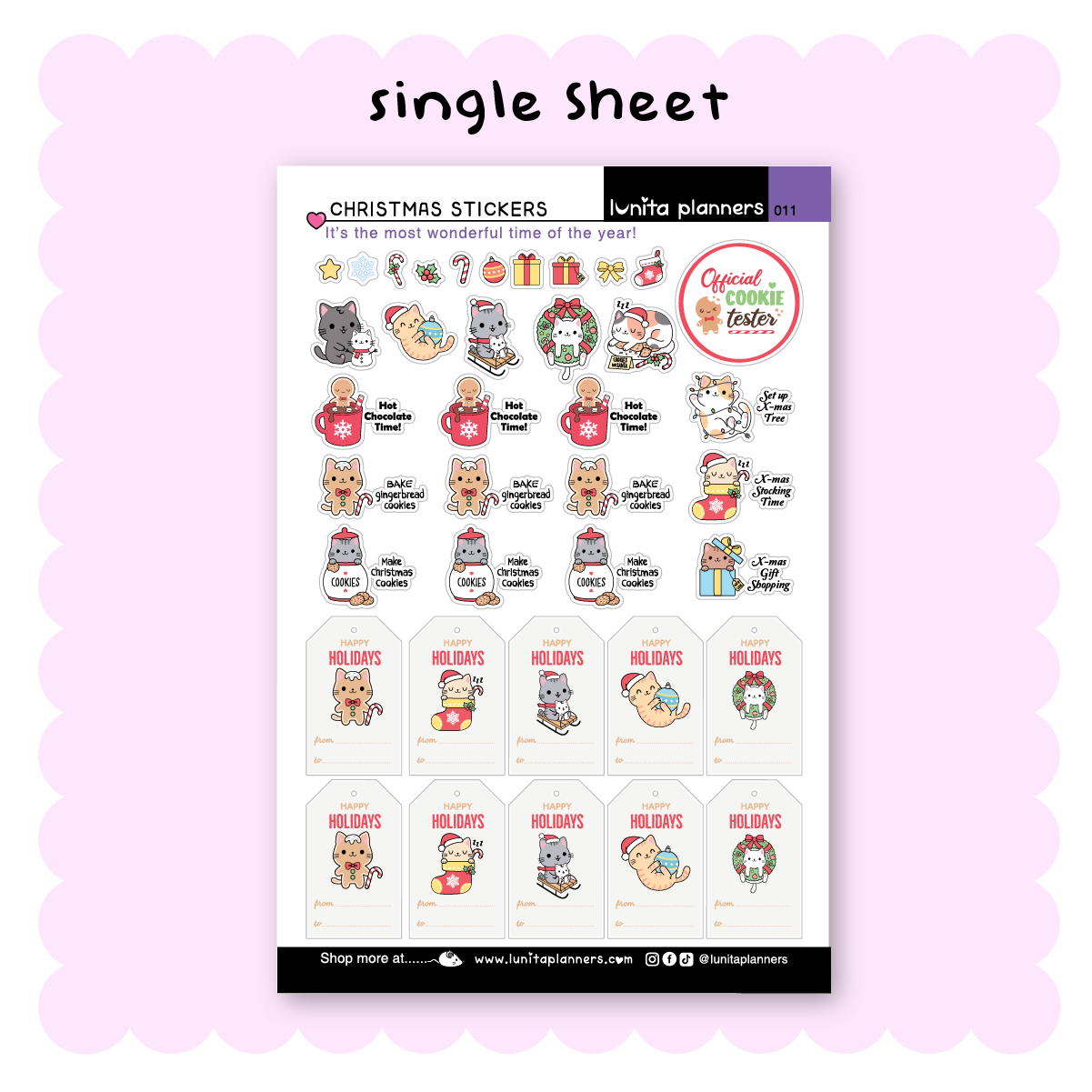 Sticker Sheet (Christmas)