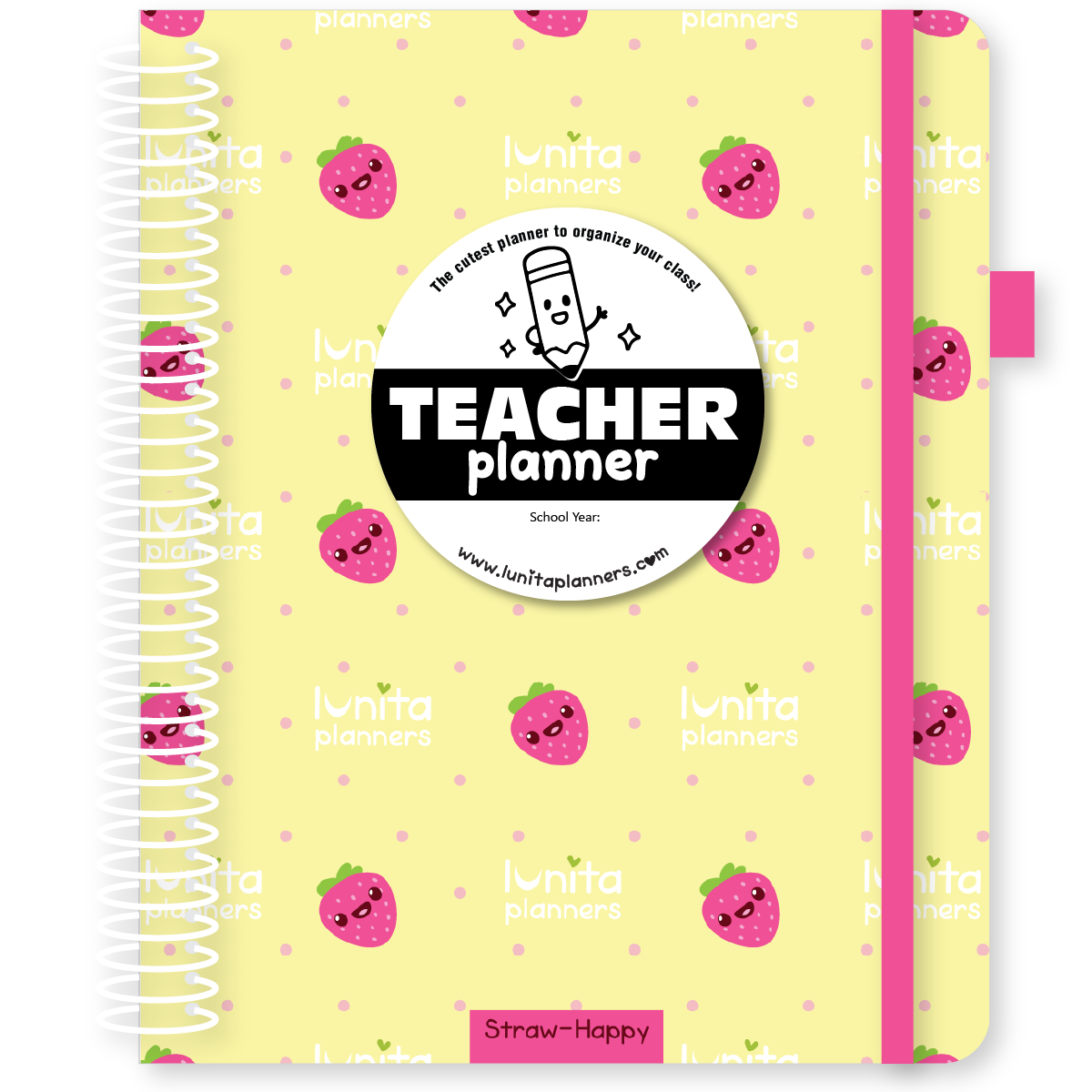 Straw-Happy Teacher Planner