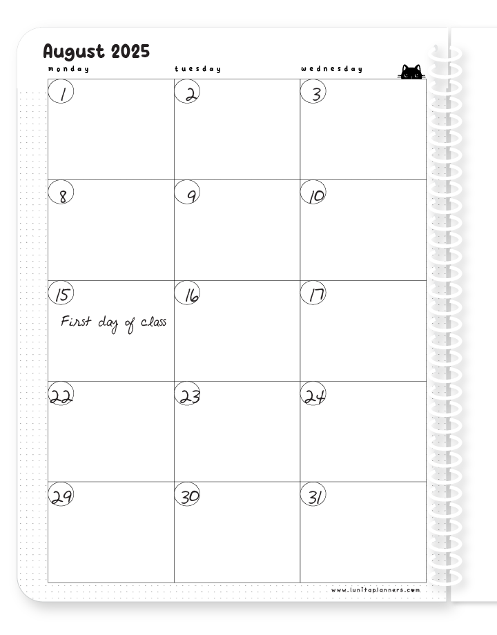 White Student Planner (H.S. / College Edition)