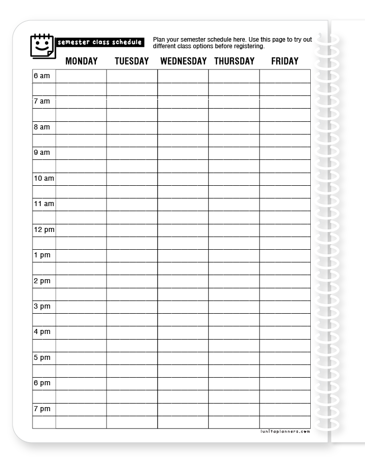 White Student Planner (H.S. / College Edition)