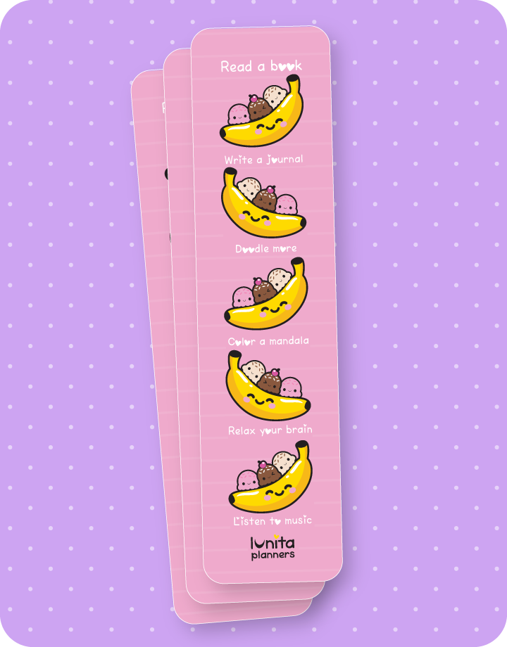 Banana Split Bookmark