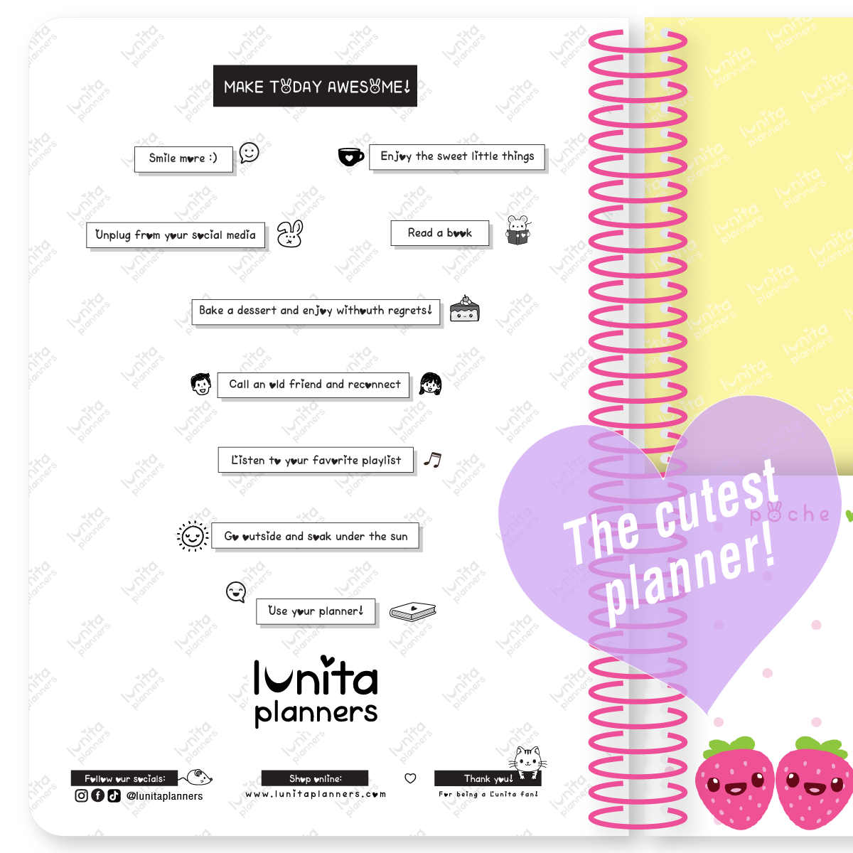 Straw-Happy Hardcover Planner