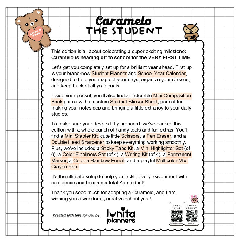 Caramelo The Student - Surprise Pocket