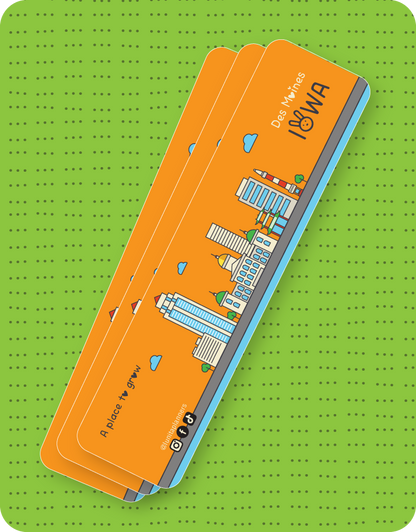 Des Moines Bookmark