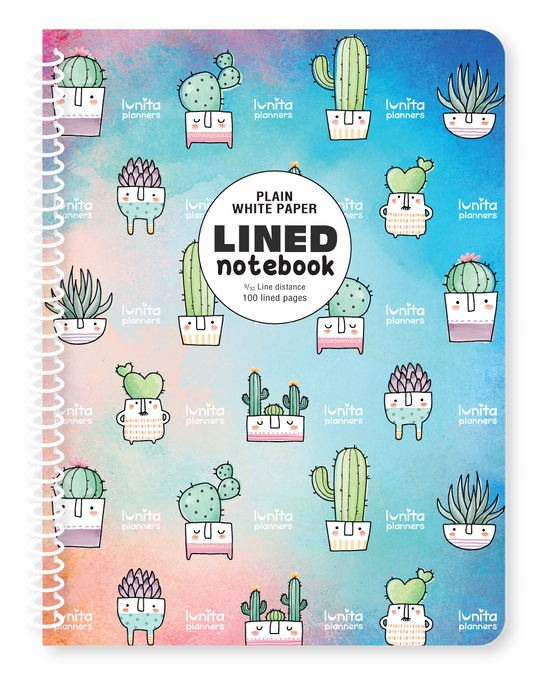 Plant Faces - Lined Notebook