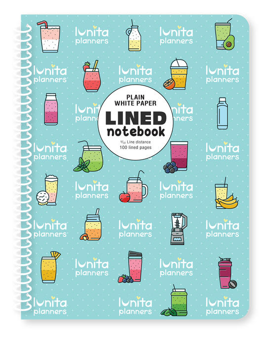 Smoothies Aqua - Lined Notebook