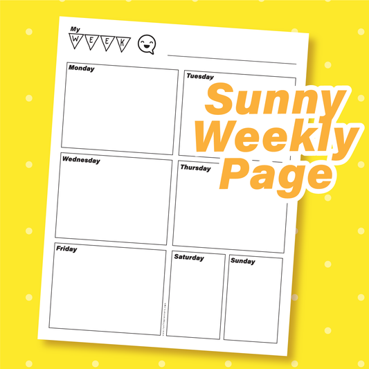 Weekly Planner (Sunny) - Print at Home