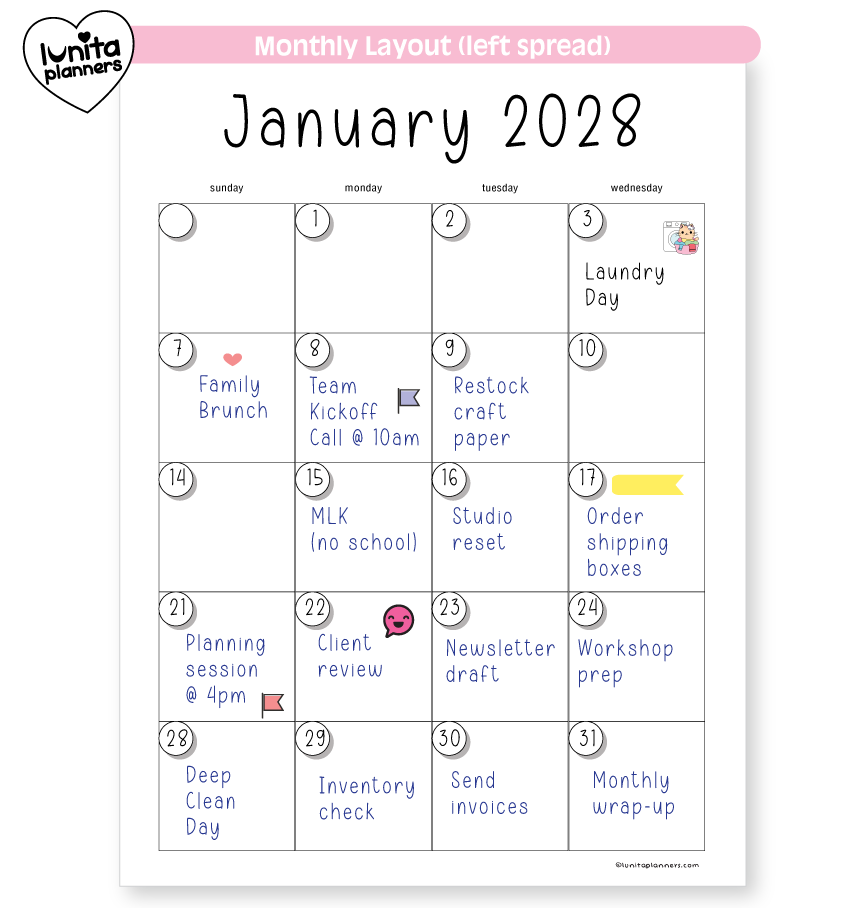 An Apple a Day - Hardcover Planner