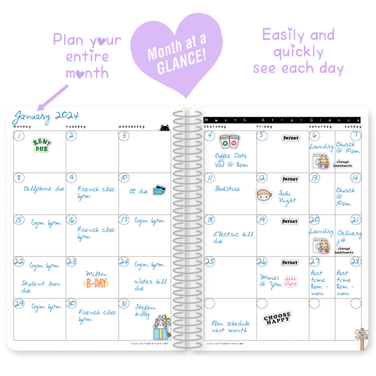 Monthly 24-month Planner (J)