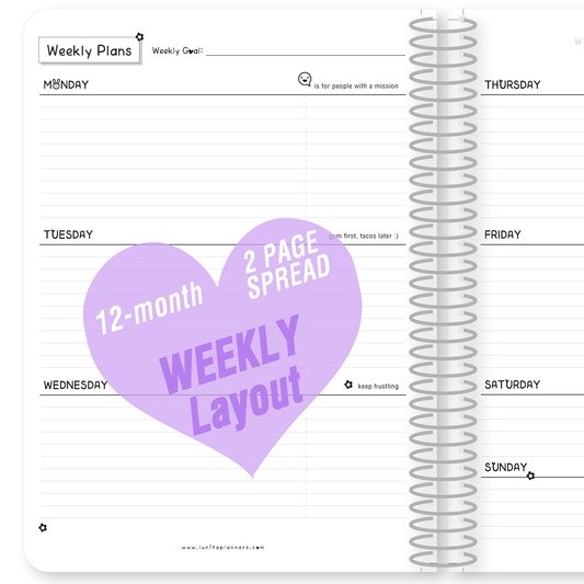 Weekly 12-month Planner (H)