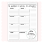 Meal Planner Flip Pad
