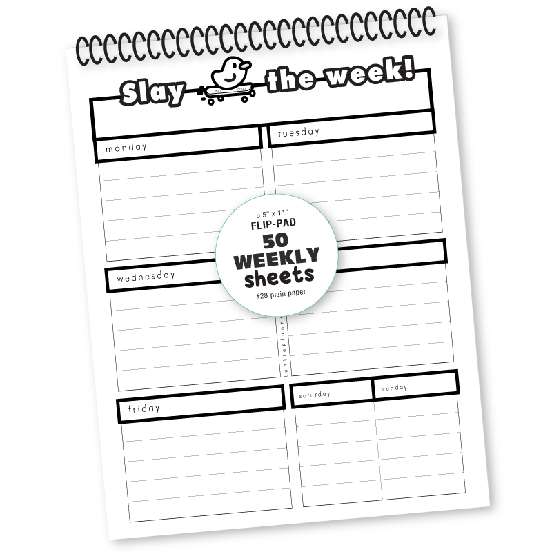 Slay The Week Flip Pad