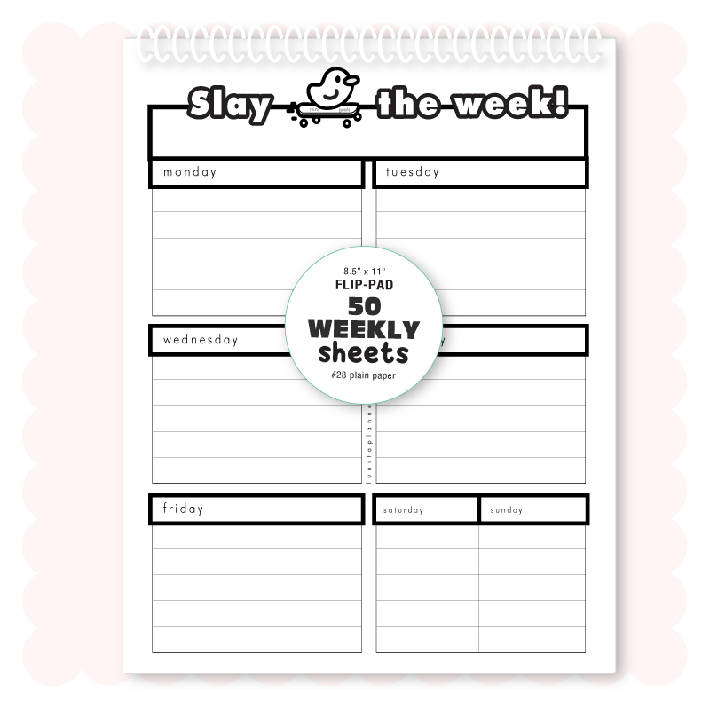 Slay The Week Flip Pad