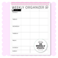 Weekly Organizer Week Flip Pad
