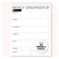 Weekly Organizer Week Flip Pad