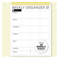 Weekly Organizer Week Flip Pad
