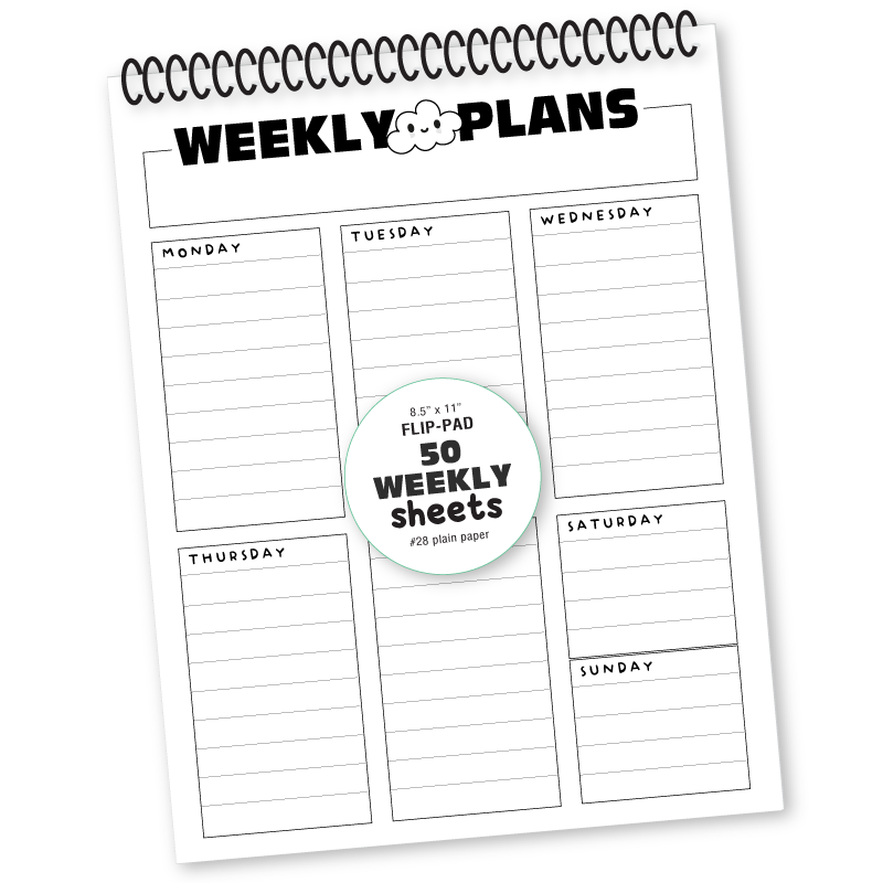 Weekly Plans Flip Pad