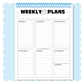 Weekly Plans Flip Pad