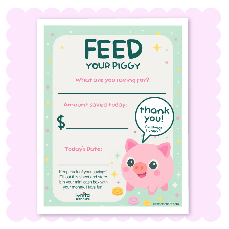 Feed Your Piggy Notepad