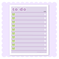 Froggy To Do Notepad (Purple)