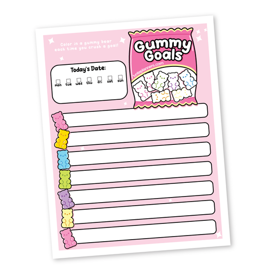 Gummy Goals Notepad