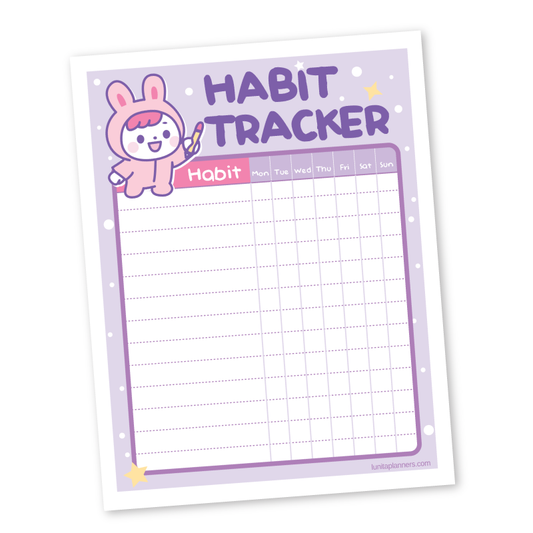Habit Tracker Notepad
