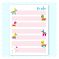 Piñata To Do (Pink Blocks) Notepad