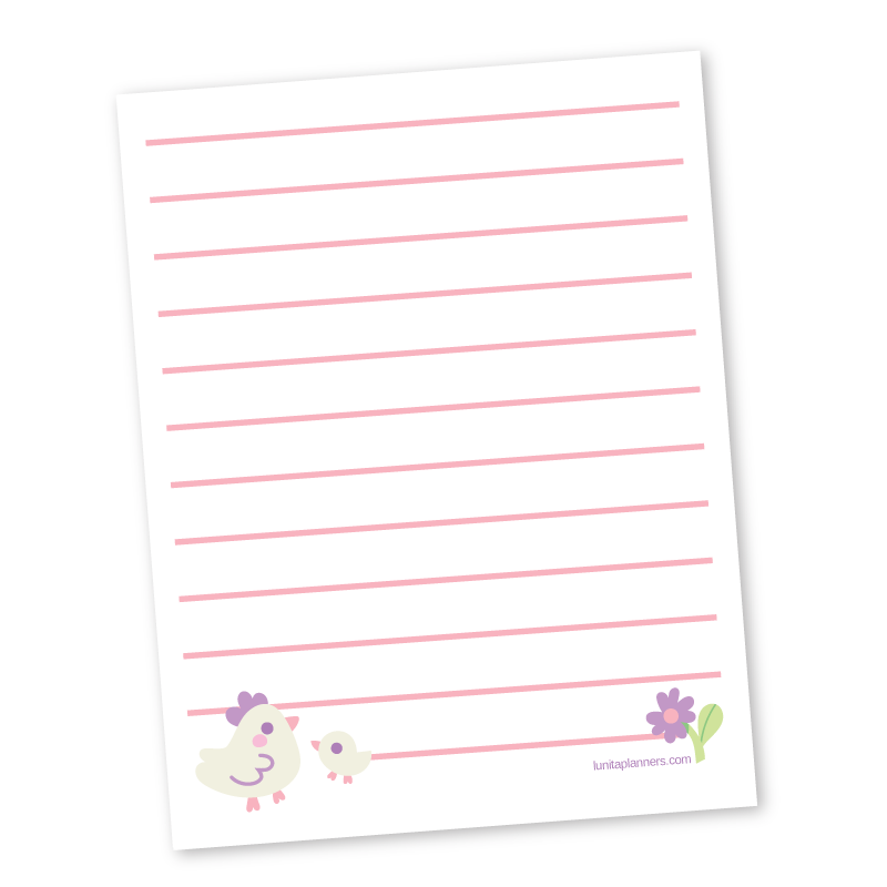 Soft Chicks Lined Notepad