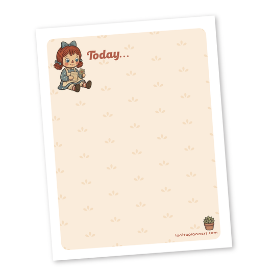 Rag Dolly Notepad