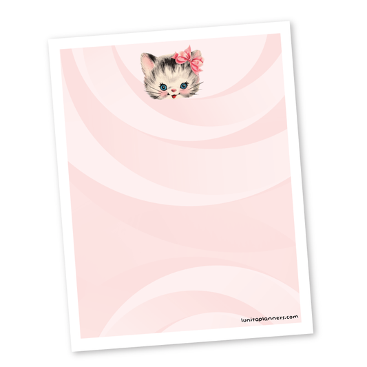 Vintage Kitten Notepad