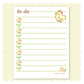 Little Chicks To Do Notepad (White)