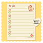 Little Chicks To Do Notepad (Beige)