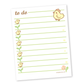Little Chicks To Do Notepad (White)