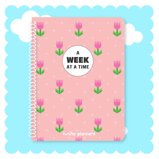 Pink Tulips Soft Cover Planner