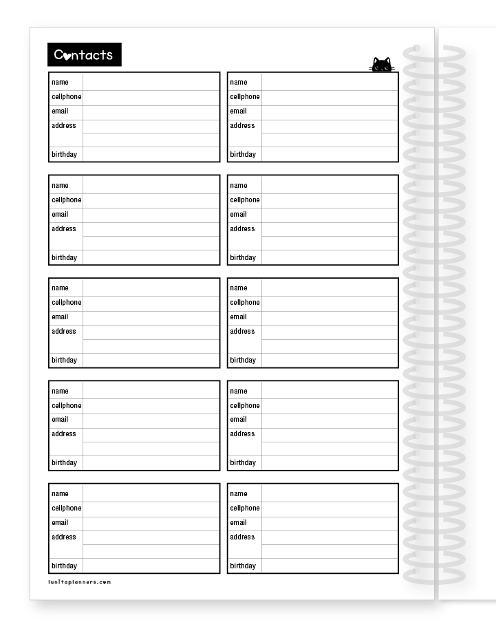 Purrfect Plans – ClearShell Planner