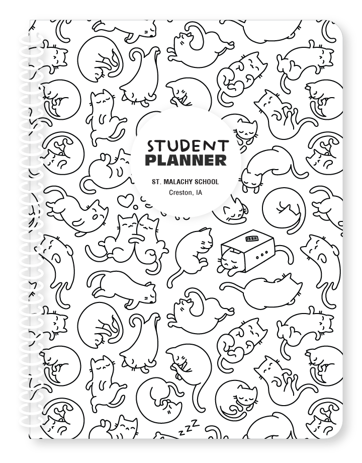 St Malachy - Dreamy Kitties Color Me Planner