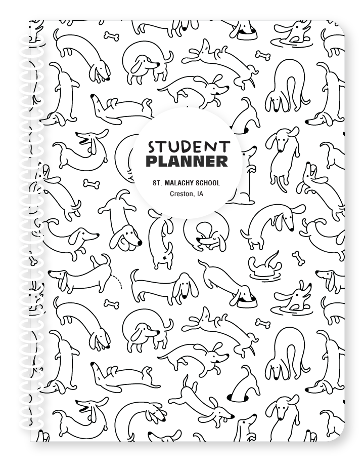 St Malachy - Puppy Parade Color Me Planner