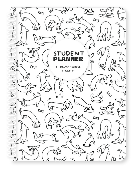 St Malachy - Puppy Parade Color Me Planner