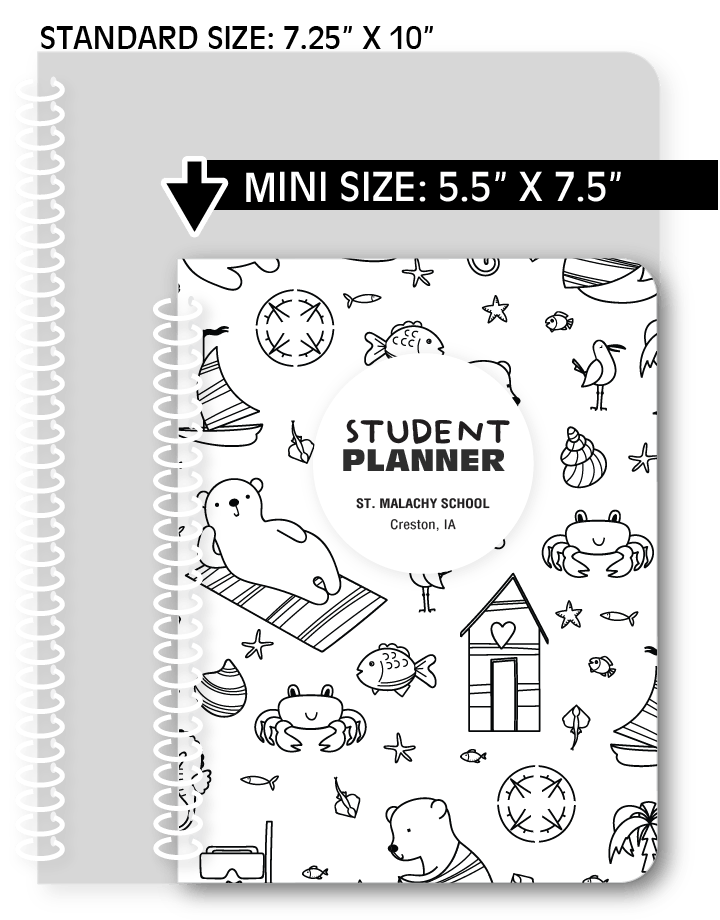 St Malachy - Coastal Bear Color Me Planner