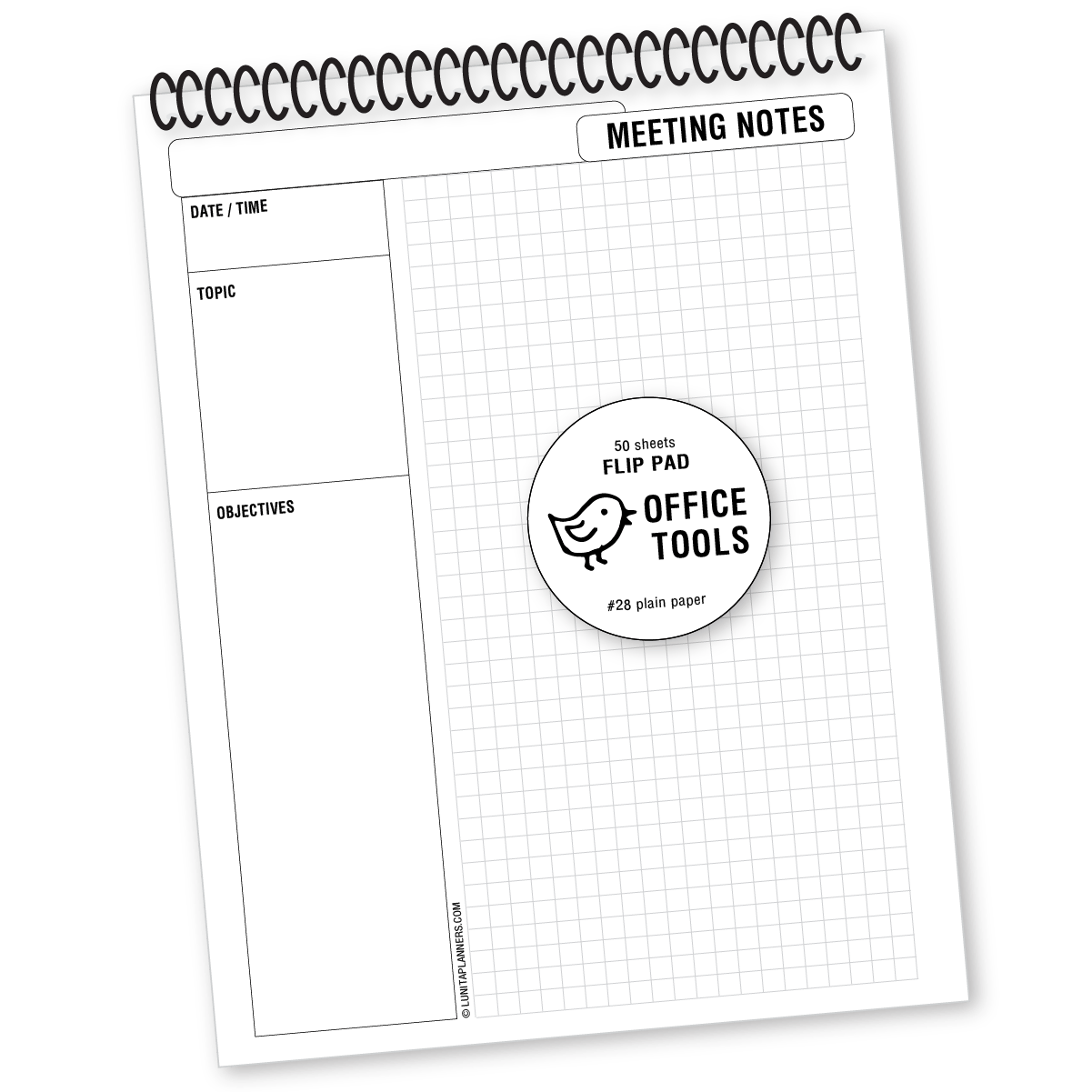 Meeting Notes Flip Pad